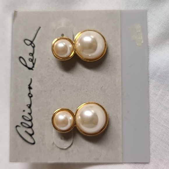 Allison Reed Jewelry Vintage Allison Reed Faux Pearl Earrings